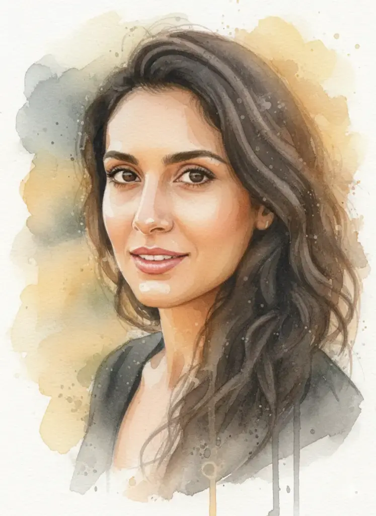 gemini watercolor photo