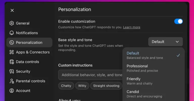 chatgot 5.1 features
