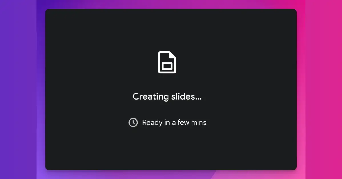 gemini create slides and presentations