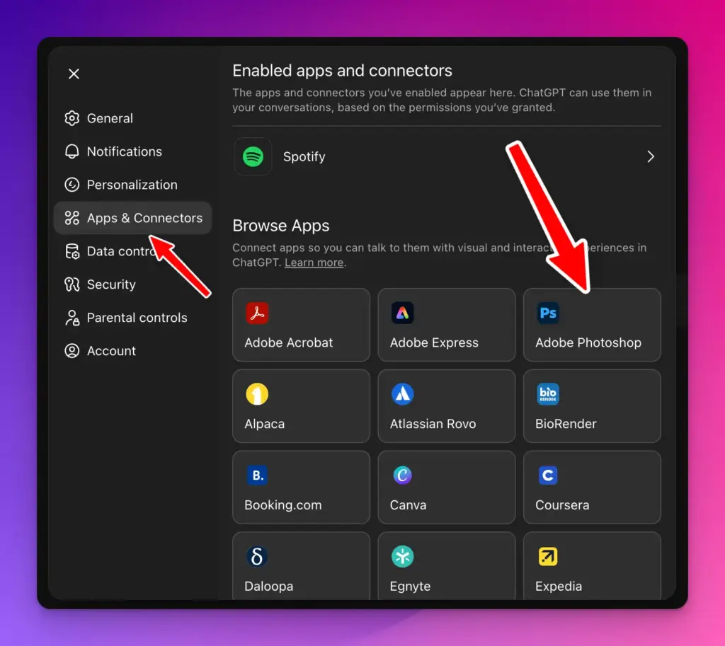 connect photoshop to chatgpt