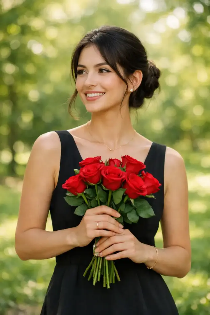 Create a dramatic studio portrait of a woman captured in a close-up three-quarter view against a smooth glowing orange backdrop, her wavy auburn hair worn loose with natural texture softly framing her face, looking slightly off-camera with a calm, focused, and confident expression, wearing a simple black short-sleeve top that keeps attention on her face and lighting, minimal makeup with natural skin texture, soft freckles, gently defined brows, subtle eye makeup, and muted lips, cinematic studio lighting sculpting her facial features with warm highlights and soft shadows for depth, clean background with rich color falloff, sharp focus on the eyes, high resolution detail, and a modern editorial aesthetic that feels bold, polished, and emotionally strong, use aspect ratio 4:5.