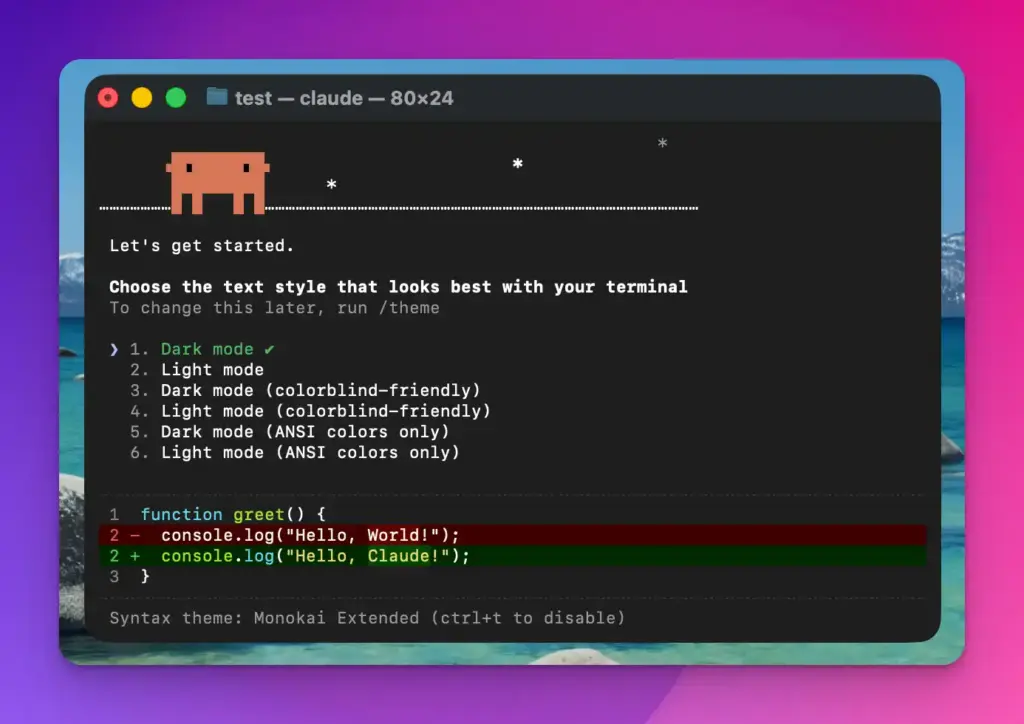 claude code theme