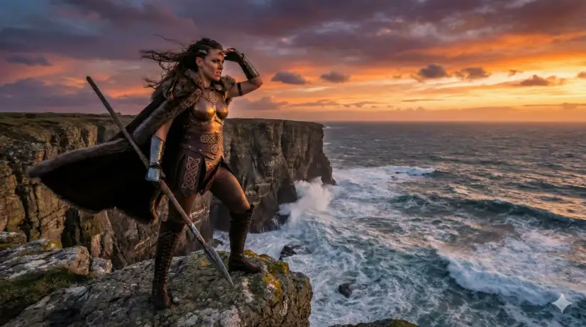 Create a photo of a young woman crouching on a mossy log in a sunlit forest clearing, one hand gently cupping a small glowing orb of light and the other resting on her knee. She is wearing a short dress made of layered translucent petals in shades of lavender and pale pink, with bare feet and delicate vine anklets. She has large, intricate butterfly wings extending from her back in iridescent shades of blue and purple. Her hair is a warm auburn, styled in loose curls adorned with tiny wildflowers and dewdrops. Her expression is curious and gentle, looking down at the glowing orb. The background features soft bokeh of a sun-drenched meadow with wildflowers, ferns, and golden pollen particles floating in the air. The camera is at a slightly low angle, shooting upward. Warm, golden, dreamy light with a soft pastel color palette. Shot with a 50mm lens, shallow depth of field. Use aspect ratio 4:5.