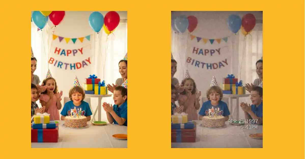 chatgpt prompt for camcorder effect