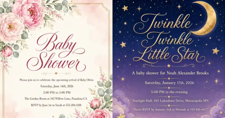 chatgpt prompts for baby shower invitations