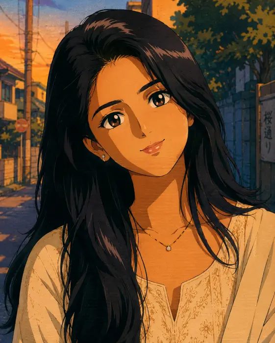 10. Your Own Photo as a 90s Anime Frame