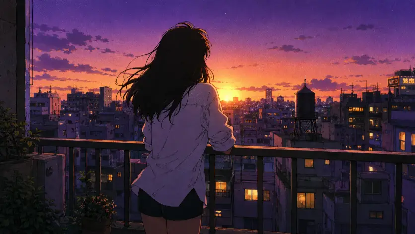 8. Apartment Balcony Over the City
