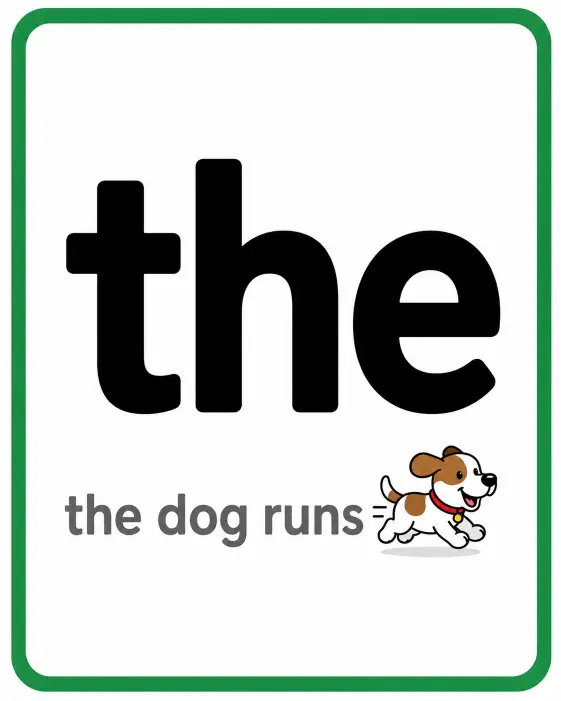 12. Sight Word Flashcard