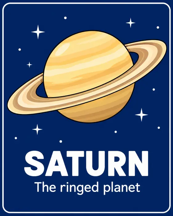 13. Planet Flashcard