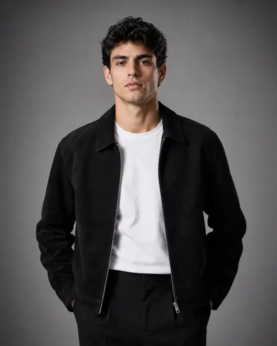 Black Jacket Studio Portrait