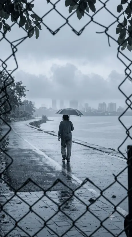 7. Lone Walker by the Lake