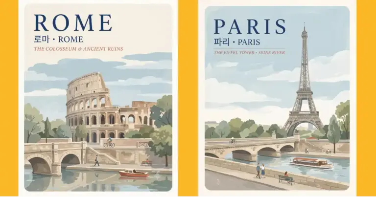 gemini vintage travel poster prompt