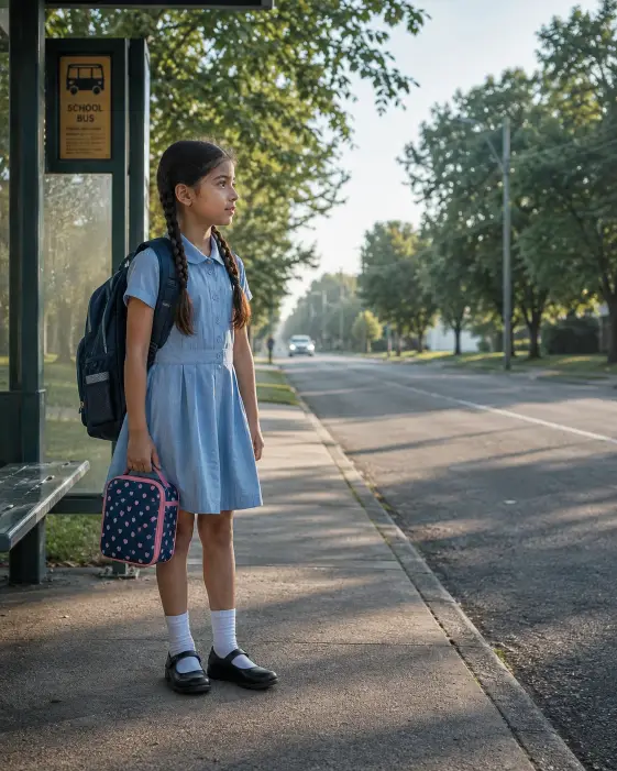 2. Waiting at the Bus Stop