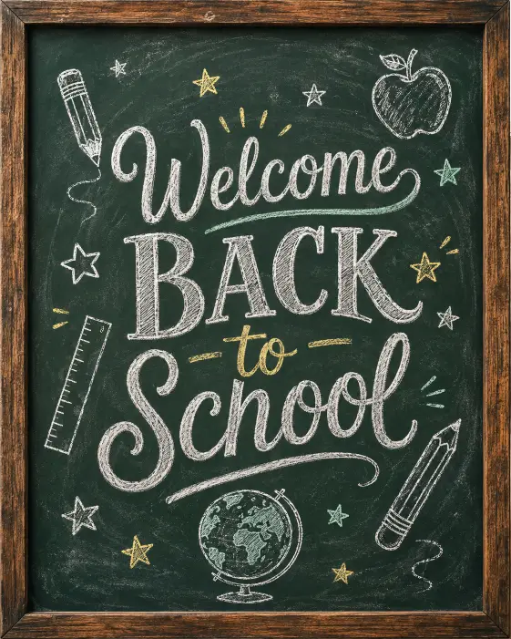 1. Chalkboard Welcome Poster