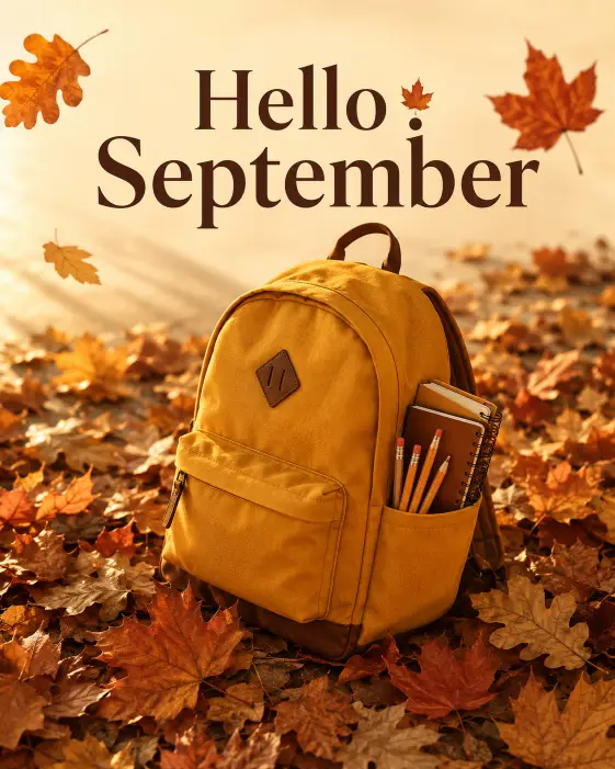 10. Autumn Backpack Poster