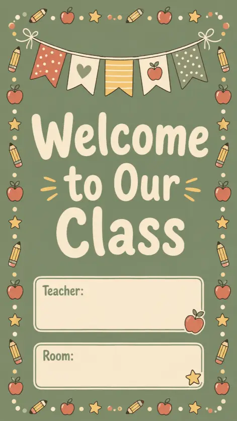 13. Classroom Door Welcome Poster