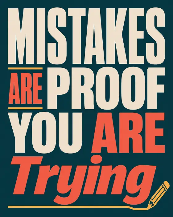 5. Bold Typographic Classroom Poster