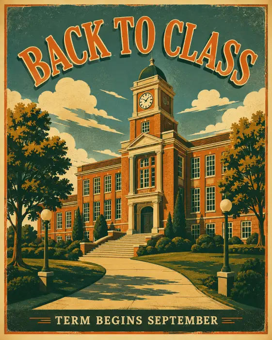 6. Vintage Travel Poster Style