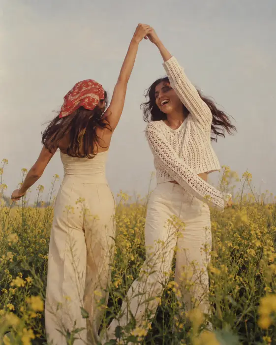 Spinning in a Field of Yellow Flowers