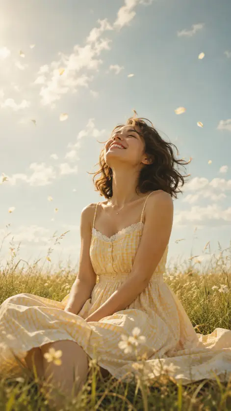 6. Sitting in the Grass Looking Up at the Sky