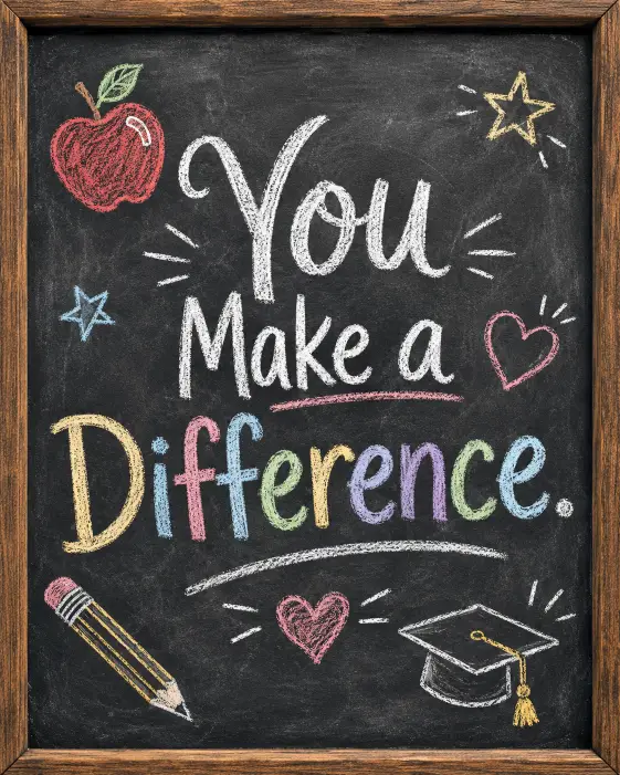 Chalkboard Style Card
