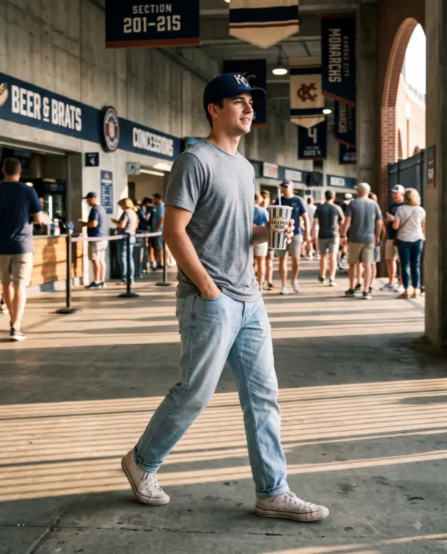 11. Baseball Cap and White Sneakers