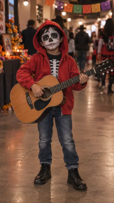 Skeleton Face Musician