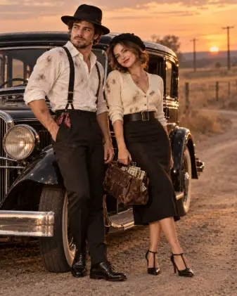 Vintage Outlaw Couple