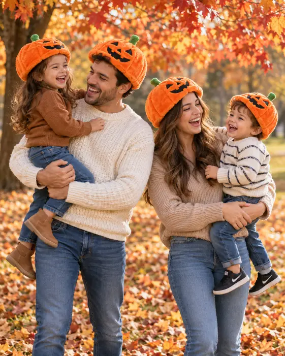 Silly Pumpkin Hats and Big Laughs