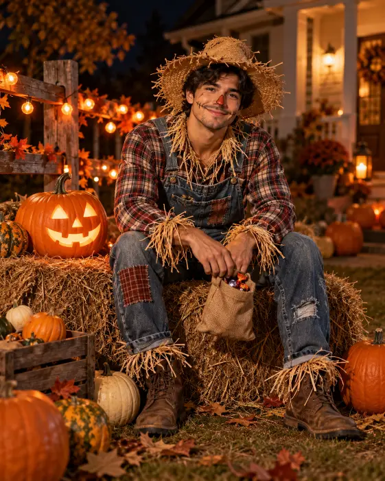 Scarecrow on the Hay Bales