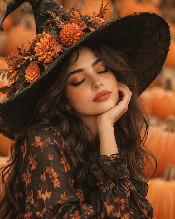 10. Dreamy Pumpkin Patch Portrait