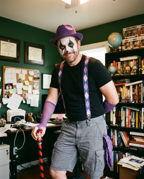 11. Purple Jester in the Office
