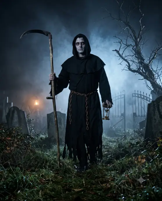14. Grim Reaper in the Cemetery
