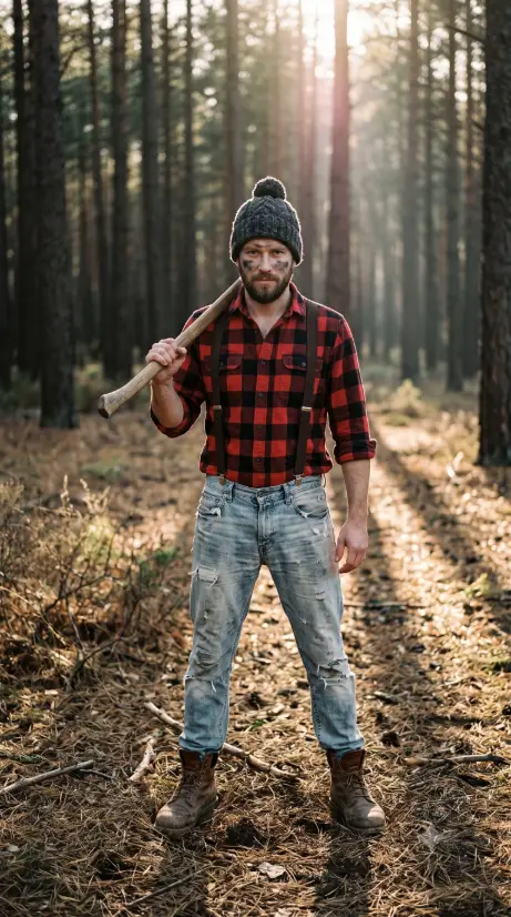 8. Axe-Carrying Lumberjack